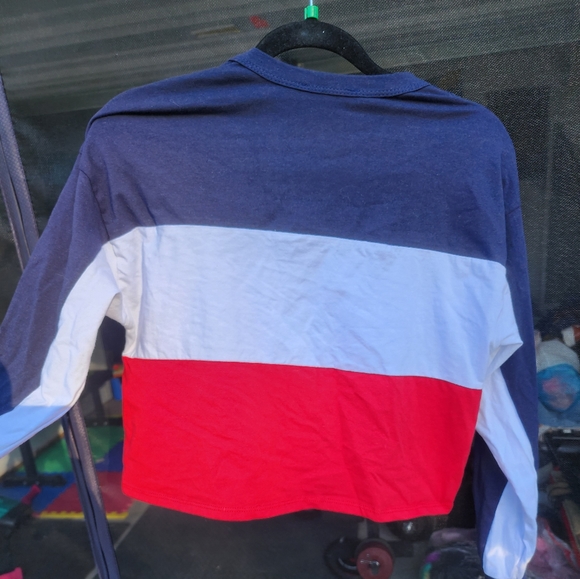 Gaze crop top long-sleeved shirt - Picture 4 of 5